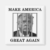 Trump Behind Bars Magnet (Vorne)
