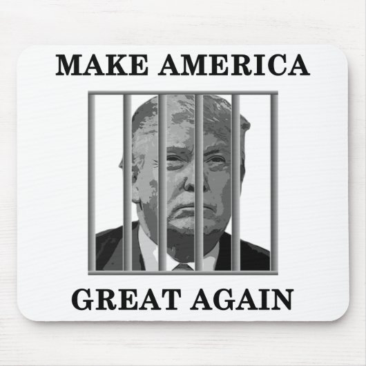 Trump Behind Bars Mousepad (Vorne)