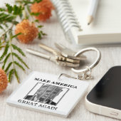 Trump Behind Bars Schlüsselanhänger (Vorderseite rechts)