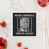 Trump Behind Bars Serviette (Beispiel)
