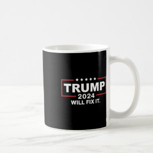 Trump bei den Wahlen 2024 wird den Entwurf korrigi Kaffeetasse