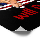 Trump bei der Wahl 2024 wird das Design reparieren Poster (Ecke)