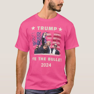 Trump beißt die Kugel Rettete Amerika 2024 T-Shirt