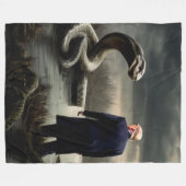 TRUMP BEKÄMPFT DIE SCHLANKEN IM SCHWAMP FLEECEDECKE (Vorderseite (Horizontal))