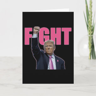 Trump Bekämpfung von Brustkrebs-Bewusstsein Rosa B Karte