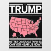 Trump: Besser abdecken als 5G kannst du uns jetzt Fensteraufkleber (Blatt)