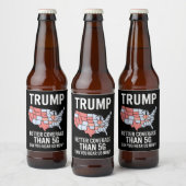 Trump: Bessere Abdeckung als 5G kann man uns jetzt Bierflaschenetikett (Flaschen)