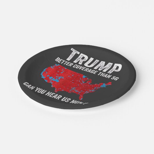 Trump: Bessere Abdeckung als 5G kann man uns jetzt Pappteller (Schrägansicht)