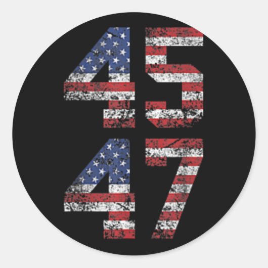 Trump: Bessere Abdeckung als 5g kann man uns jetzt Runder Aufkleber (Vorderseite)