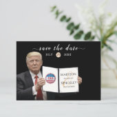 Trump Best 💍 Patriot Wedding Save the Date (Stehend Vorderseite)