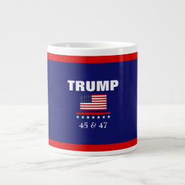 TRUMP BEST PRÄSIDENT JE 45 & 47 JUMBO KAFFEE TASSE