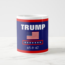 TRUMP BEST PRÄSIDENT JE 45 & 47 JUMBO KAFFEE TASSE