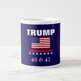 TRUMP BEST PRÄSIDENT JE 45 & 47 JUMBO KAFFEE TASSE