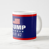 TRUMP BEST PRÄSIDENT JE 45 & 47 JUMBO KAFFEE TASSE (Vorderseite Rechts)