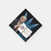 Trump Bester Phantastischer WedelSquare-Sticker Serviette (Ecke)