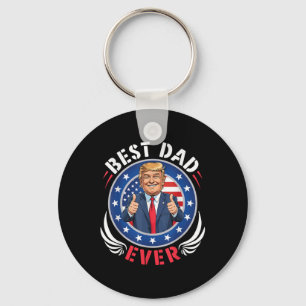 Trump Bester Vater je glücklicher Vater Tag Daddy  Schlüsselanhänger