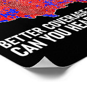 Trump Better Coverage Than 5g Can You Hear Us Now  Poster (Ecke)