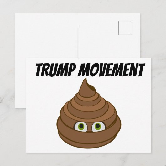 Trump-Bewegung Postkarte (Vorne/Hinten)