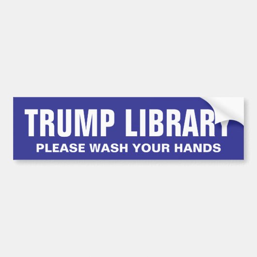 TRUMP-BIBLIOTHEK AUTOAUFKLEBER (Vorne)