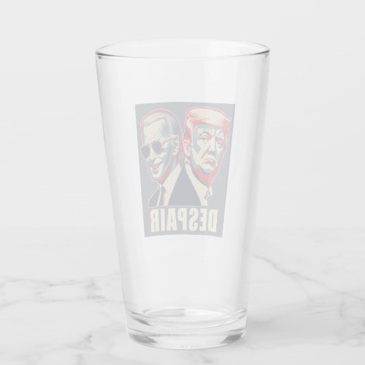 Trump Biden Despair 2024 Glas (Rückseite)