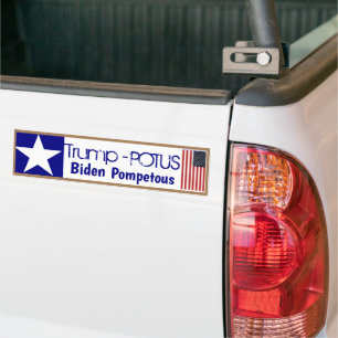 Trump Biden Pompetous Aufkleber Autoaufkleber