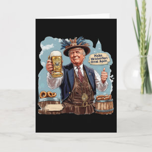 Trump Bierbecher "Make Great Again" Karte