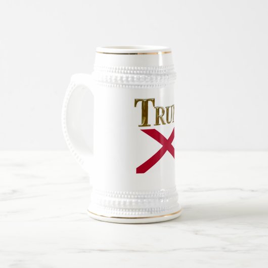 TRUMP BIERGLAS (Vorderseite Links)