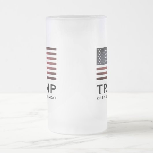 Trump-Bierstein-Glas - Behalt Amerika groß Mattglas Bierglas (Mittel)