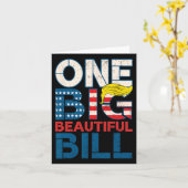 Trump Big Bill One Big Beautiful Bill Funny Politi Karte (Gelbe Blume)
