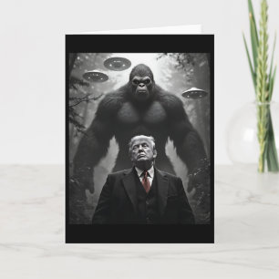 Trump Bigfoot UFO Außerirdische Begegnung Visitati Karte
