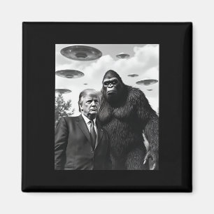 Trump Bigfoot UFO Außerirdischer Begegnung Außerir Magnet
