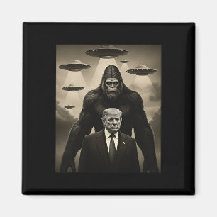 Trump Bigfoot UFO Außerirdisches Begegnung Invasio Magnet