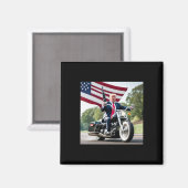Trump Biker schlecht Magnet (Vorderseite/Rückseite)