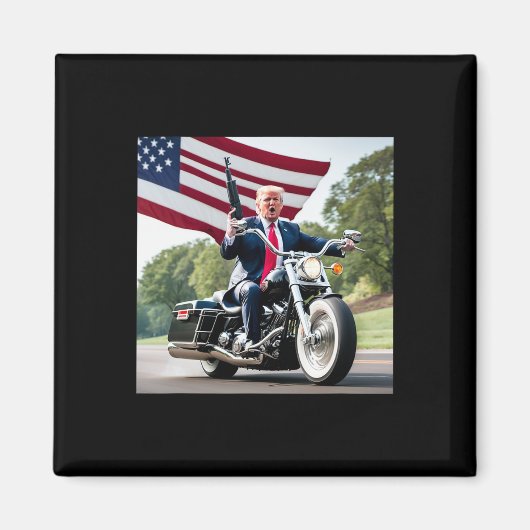 Trump Biker schlecht Magnet (Vorne)
