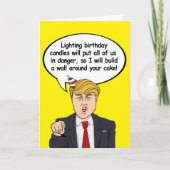 Trump Birthday Card - Bauen Sie eine Wand um Ihr T Karte (Vorderseite)