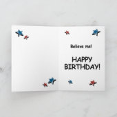 Trump Birthday Card - Bauen Sie eine Wand um Ihr T Karte (Innenseite)