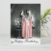 Trump Birthday Card Circa 1910 Patriotic Display (Stehend Vorderseite)