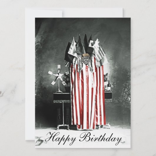 Trump Birthday Card Circa 1910 Patriotic Display (Vorderseite)