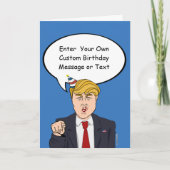 Trump Birthday Card - Customize Your Message - - E Karte (Vorderseite)