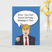 Trump Birthday Card - Customize Your Message - - E Karte (Gelbe Blume)
