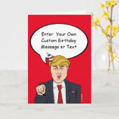 Trump Birthday Card - Customize Your Message - - E Karte (Gelbe Blume)