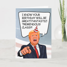 Trump Birthday Card - Feiern wir Bigly Karte