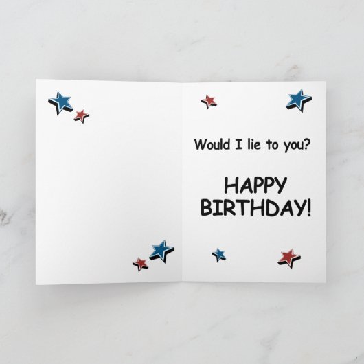 Trump Birthday Card - Hillary startete Ihre Geburt Karte (Innenseite)