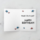 Trump Birthday Card - Hillary startete Ihre Geburt Karte (Innenseite)