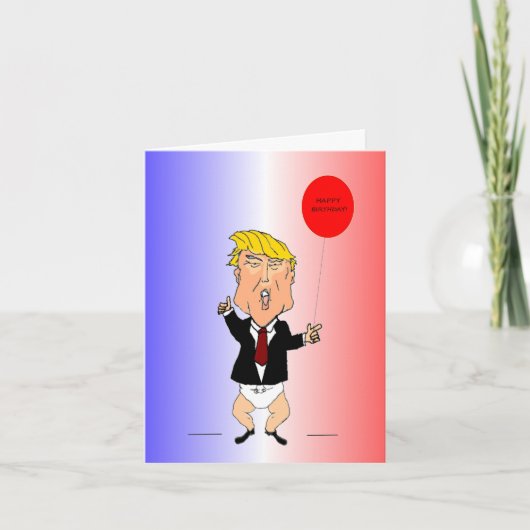 Trump Birthday Card Karte (Vorderseite)