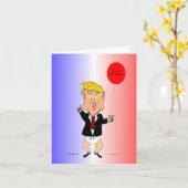 Trump Birthday Card Karte (Gelbe Blume)