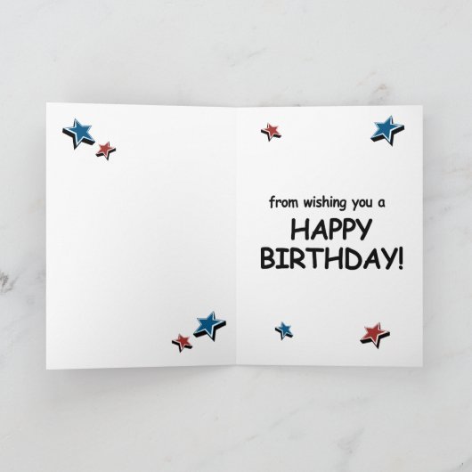 Trump Birthday Card - Nichts kann mich jetzt aufha Karte (Innenseite)