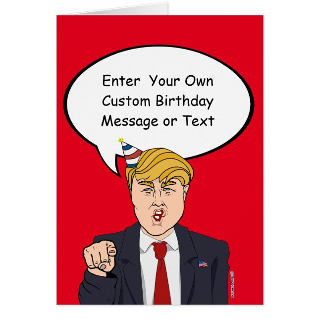 Trump Birthday Card - Passen Sie Ihre Botschaft an (Vorne)