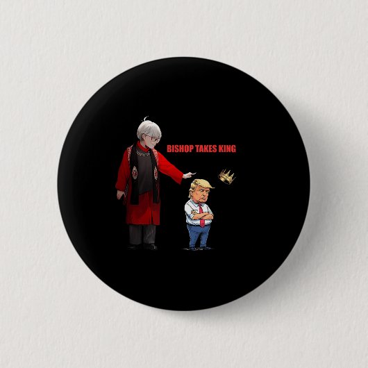 Trump Bishop Budde nimmt King Button (Vorderseite)