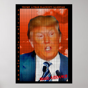 TRUMP BLACKOUT-KALENDER COUNTDOWN-KALENDER POSTER